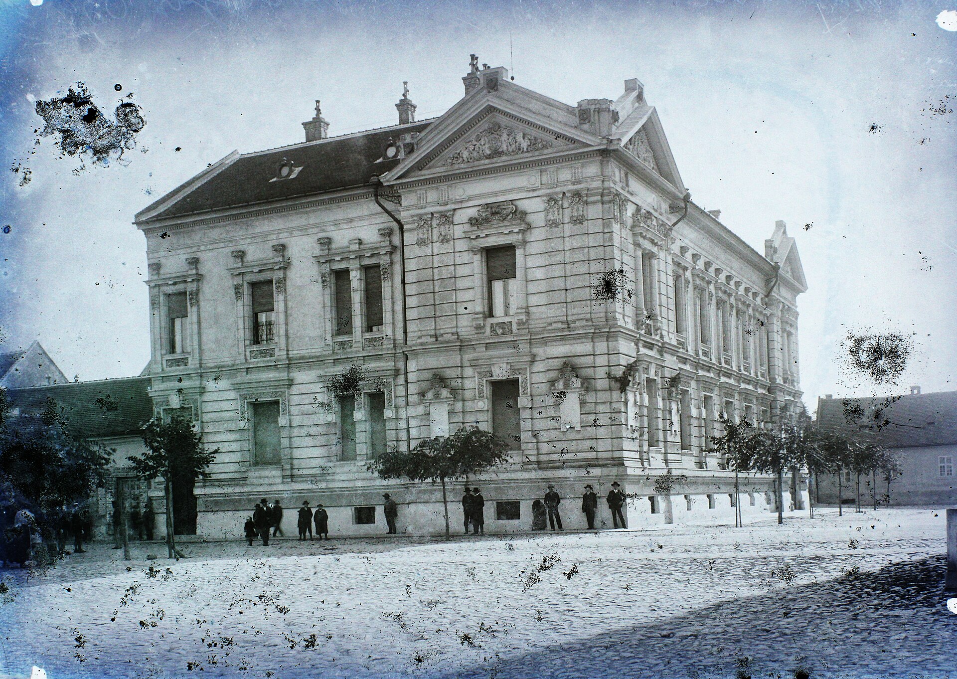 Штросмајерова улица у Панчеву, фотографија са стаклене плоче